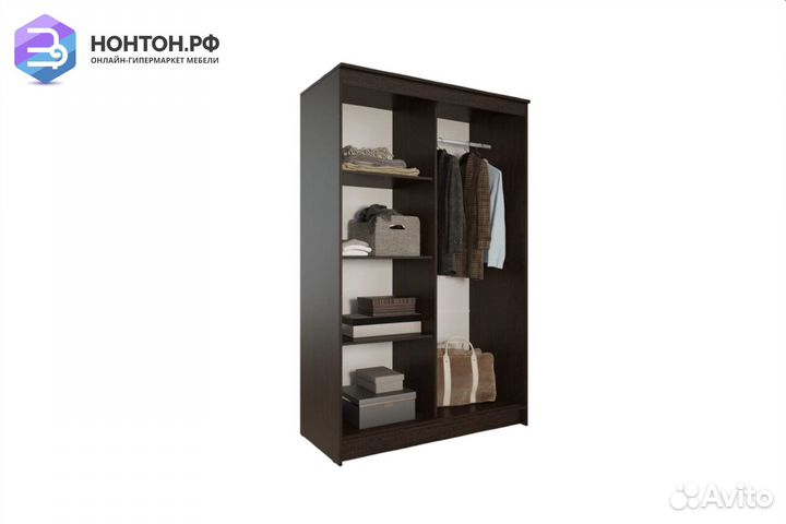 Шкаф-купе Элегант 1 венге / лоредо