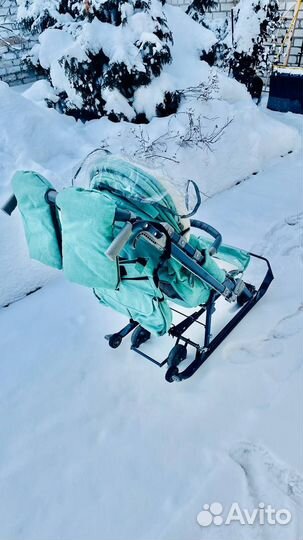 Санки-коляска Nika 7-8K Ника 7 8