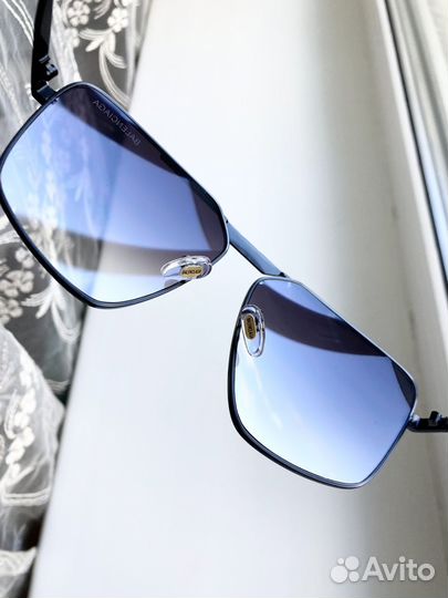 Очки Balenciaga металлические зеркальные