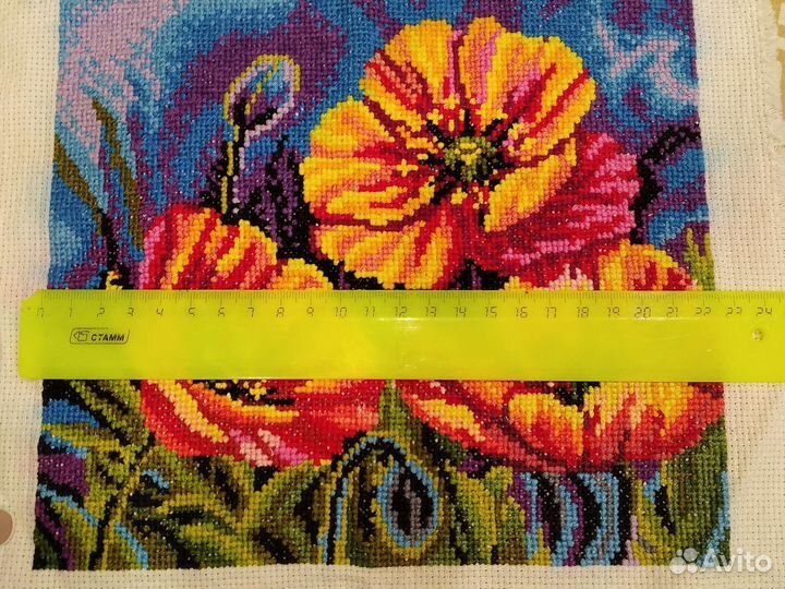 Картина вышитая крестом 