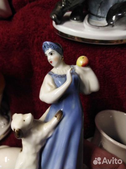 Статуэтка фарфор Песочные, Дулево, лфз