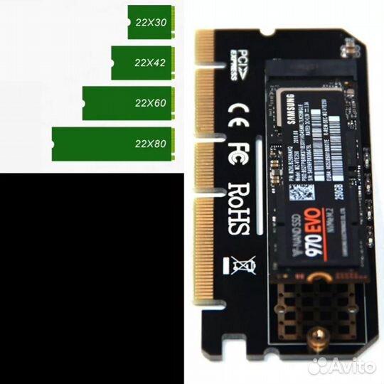 M2 NVMe PCI-E переходник адаптер