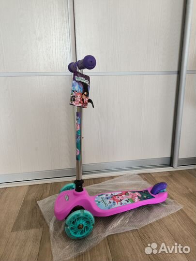 Самокат 1Toy Enchantimals детский 3-колесный