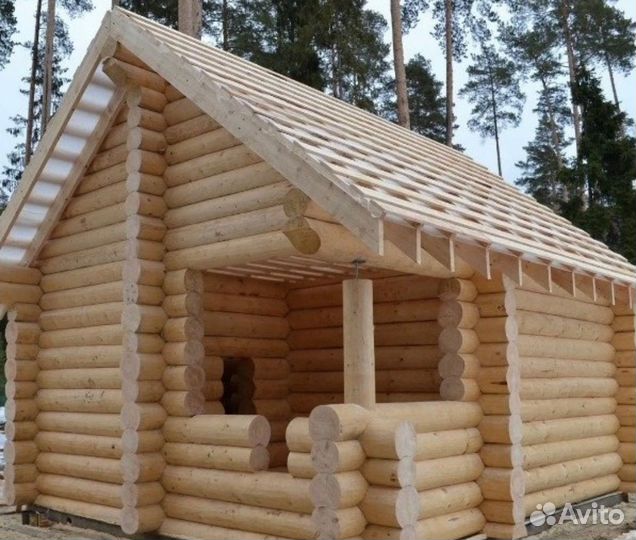 Сруб Бани, Дома, Фундаменты. Кровля