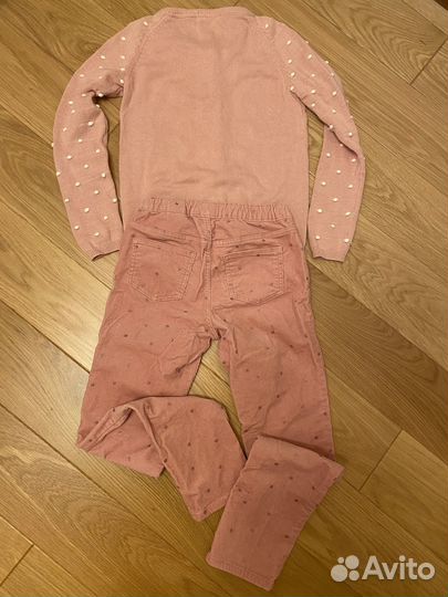 Комплект кофта и джинсы на девочку 128