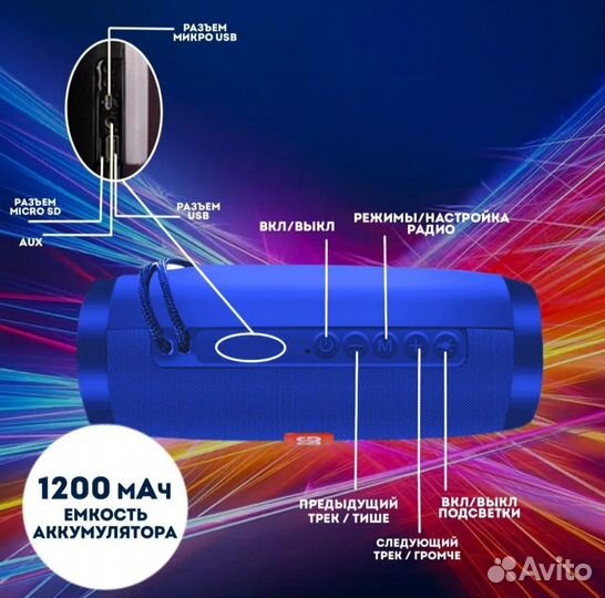 Новая беспроводная колонка T&G TG-157 реплика