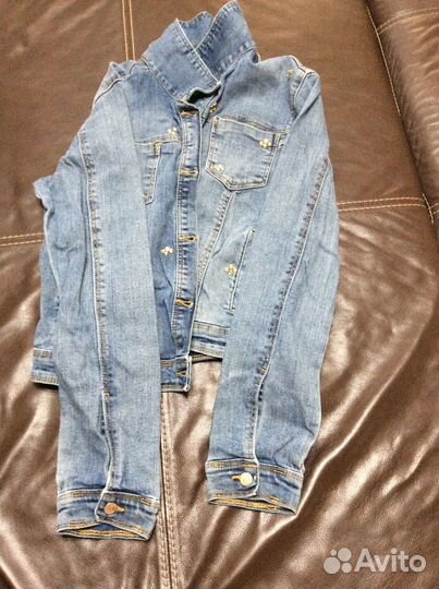 Пиджак джинсовый на девочку