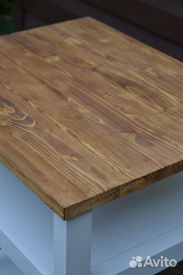 Тумбочка прикроватная Прованс из массива дерева