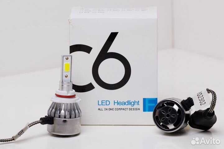 C6 LED Лампа нb4 (9006) 18Ват 12-24V