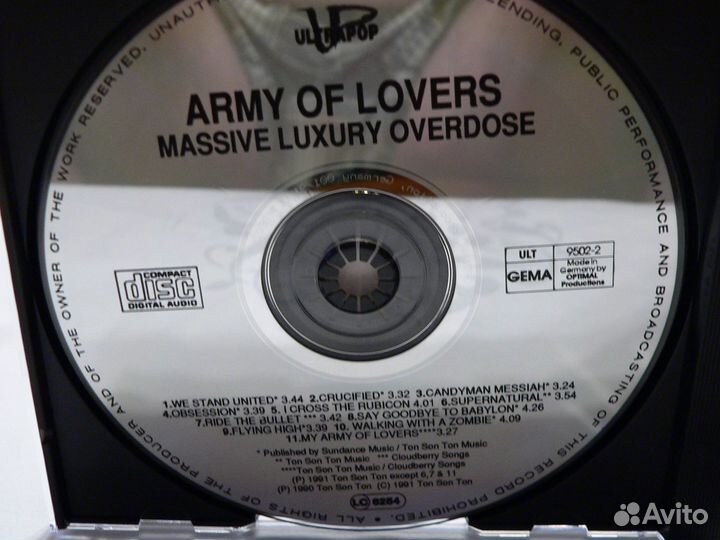 Cd диски Army Of Lovers-Massive Luxury Overdose