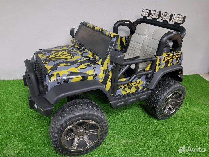 Детский полноприводный электромобиль джип