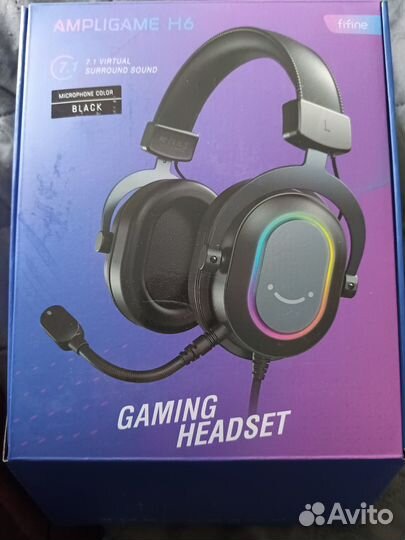 Игровые наушники с микрофоном Fifini H6