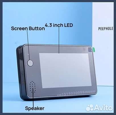 Дверной видеоглазок wifi Tuya