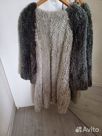 Пальто из вязанной норки Франции