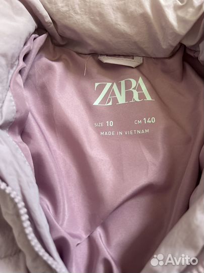 Куртка демисезонная для девочки zara 140см