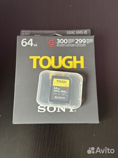 Карта памяти Sony tough 64gb V90 G