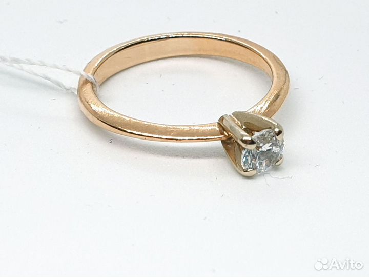 Золотое кольцо 585 проба, 2.58 гр., 17 размер