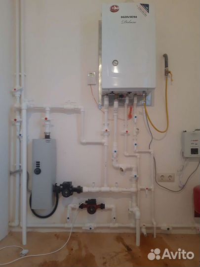 Монтаж газовых котлов, систем отопления и водоснаб