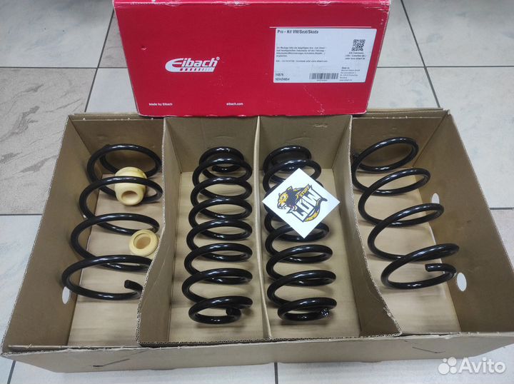 Skoda Octavia A7 многорычажка Пружины -30 eibach