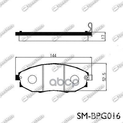 Колодки chevrolet epica (V250) SM-BPG016 SpeedMate