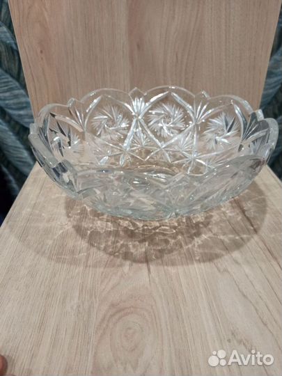 Рюмки, стаканы, вазы хрустальные