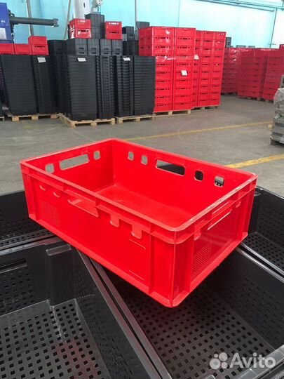 Ящики Пластиковые Морозостойкие -30С Красные