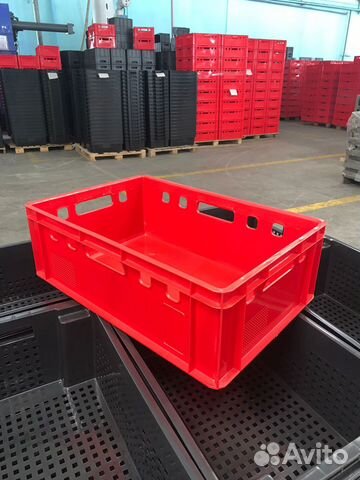 Ящики Пластиковые Морозостойкие -30С Красные