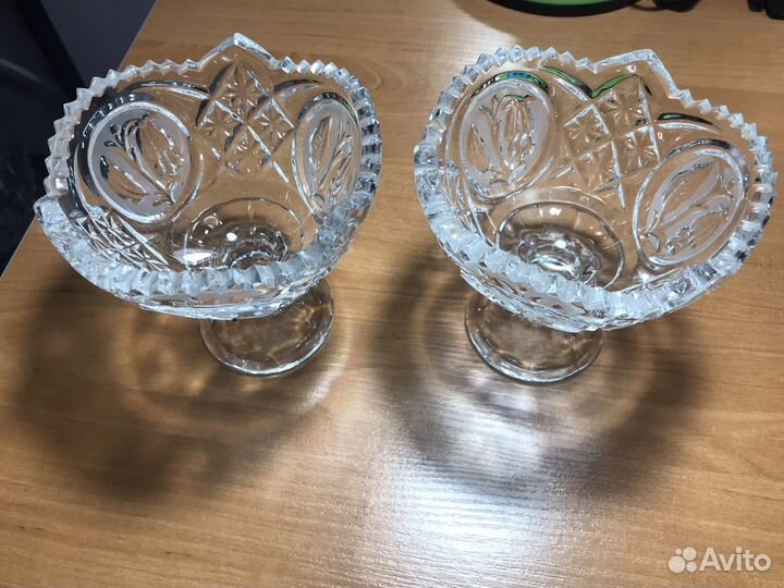 Креманка на ножке хрусталь