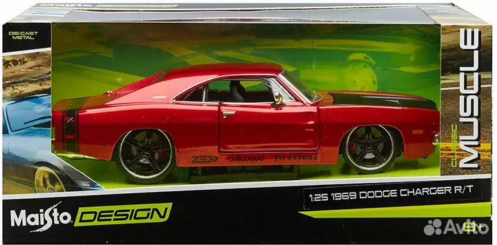 Dodge charger R/T 1:25 1969 год модель