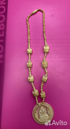 Бусы костяные