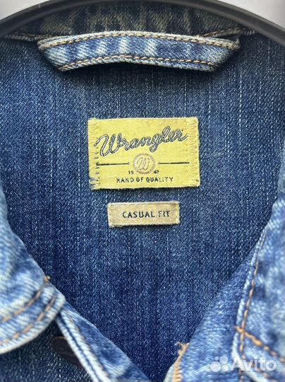 Джинсовая куртка wrangler мужская