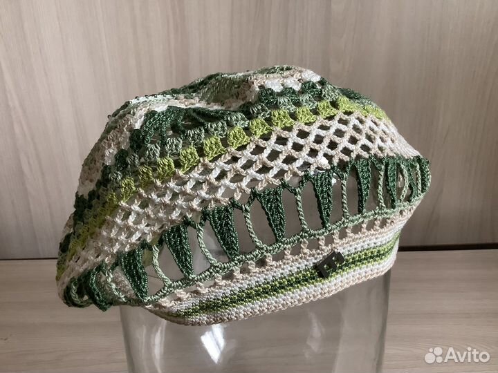 Берет женский летний вязаный