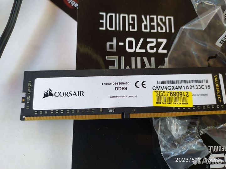 Комплект Asus z-270p, Celeron G3900, память 4gb