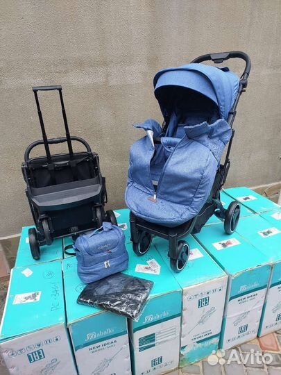 Коляска babalo future 2023 (на чёрном Джинса)