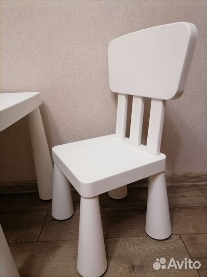 Детский стол и стул IKEA маммут