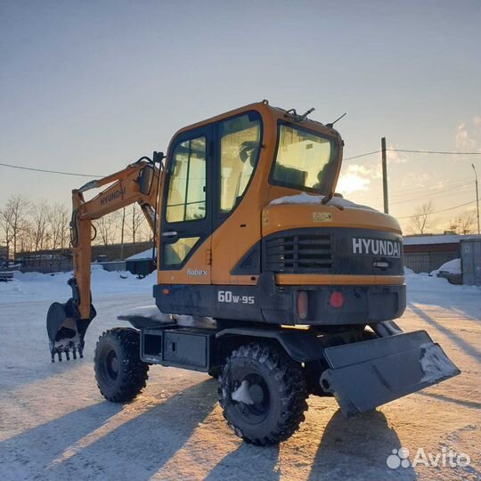 Мини-экскаватор Hyundai R60W-9S, 2023