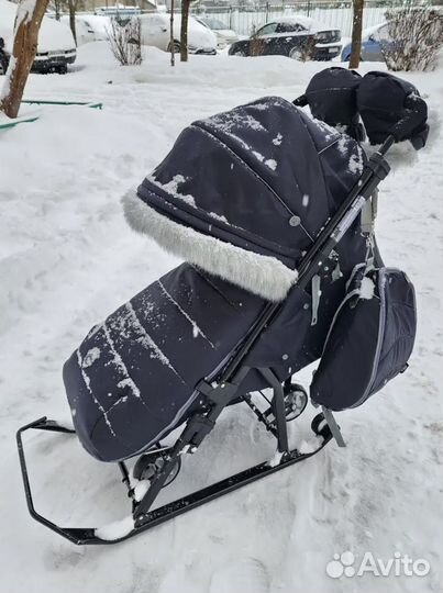 Санки коляска nika