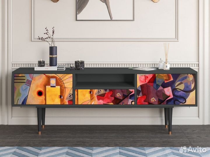 Тв-тумба T6 - Антрацит - Modern Art