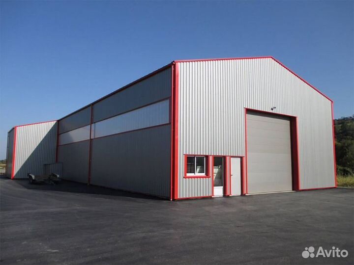 Теплый ангар под ключ 500 метров