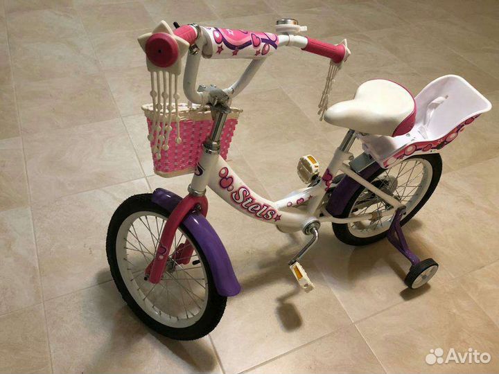 Детский велосипед stels echo 16 новый розовобелый