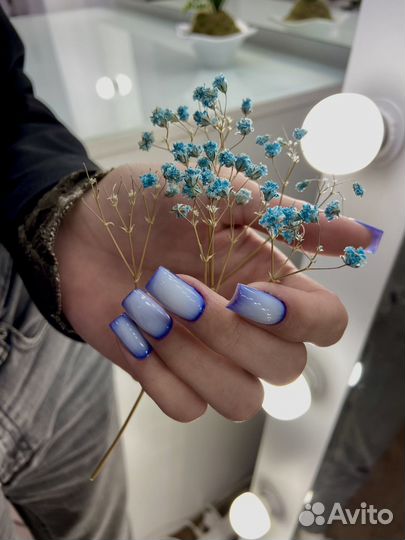 Маникюр наращивание модель