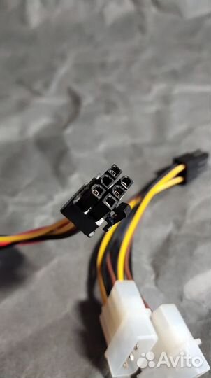 Кабель переходник 6-pin molex для видеокарты