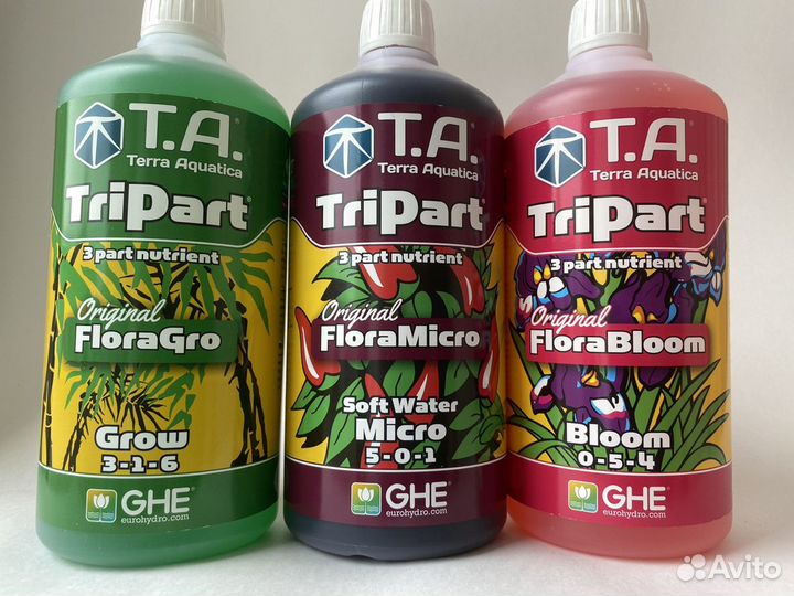 Удобрения Flora Series Grow/Bloom/Micro