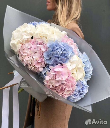 Букет цветы гортензии с доставкой 11, 21, 31 41 шт