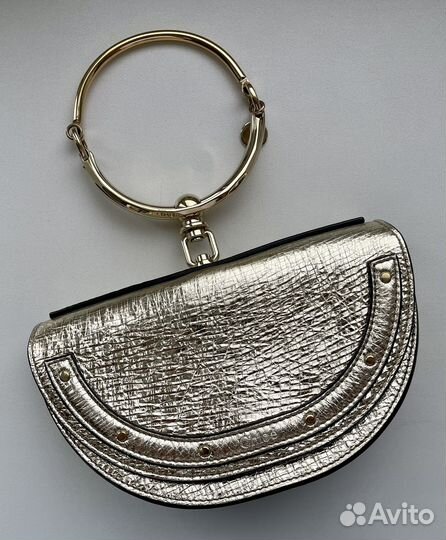 Сумка Chloe Nile Minaudiere золотая, оригинал