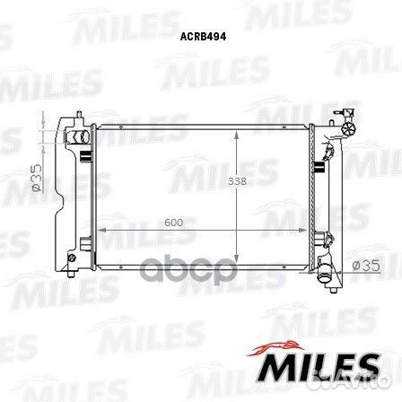Радиатор toyota avensis 1.4-1.8 02- acrb494 Miles