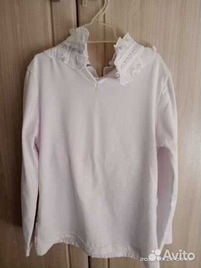 Блузка белая 134 размер