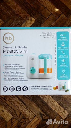 Пароварка блендер для детского питания happy baby