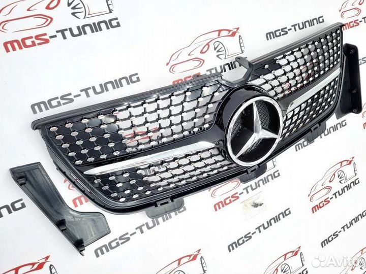 Решётка GL x164 Diamond Black 9-12 не для AMG рест