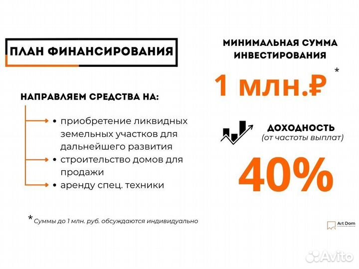 Инвестор в строительство от 40% годовых